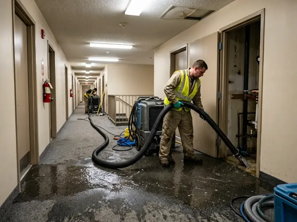 multi-unit-apartment-hallway-f-005 — frequently asked questions, Emergency Burst Pipe Water Extraction & Removal in Morristo…